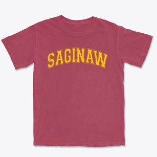 Saginaw Elementary School Varsity Arch Premium Heavyweight T-shirt