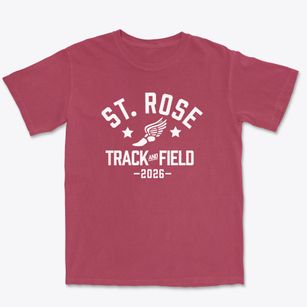 Saint Rose Of Lima School Track and Field Premium Heavyweight T-shirt