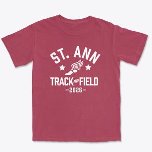 Saint Ann Discovery School Track and Field Premium Heavyweight T-shirt