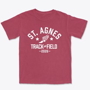 Saint Agnes School Track and Field Premium Heavyweight T-shirt