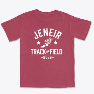 Jeneir Elementary School Track and Field Premium Heavyweight T-shirt