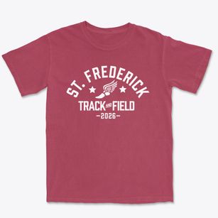 Saint Frederick High School Track and Field Premium Heavyweight T-shirt