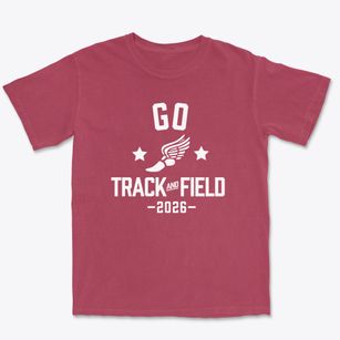 Go Like The Wind School Track and Field Premium Heavyweight T-shirt