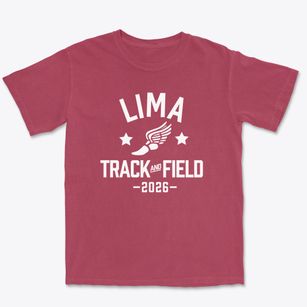 Lima Christian School Track and Field Premium Heavyweight T-shirt
