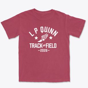 L P Quinn Elementary School Track and Field Premium Heavyweight T-shirt