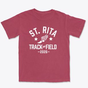 Saint Rita School Track and Field Premium Heavyweight T-shirt