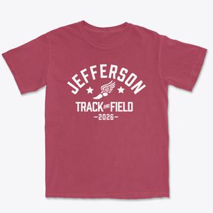 Jefferson Elementary School Track and Field Premium Heavyweight T-shirt