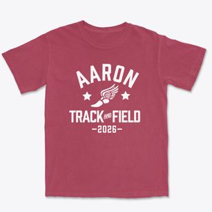Aaron Academy Track and Field Premium Heavyweight T-shirt