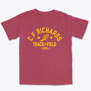 C F Richards Junior Academy Track and Field Premium Heavyweight T-shirt