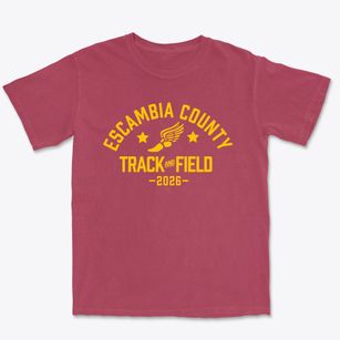 Escambia County Middle School Track and Field Premium Heavyweight T-shirt