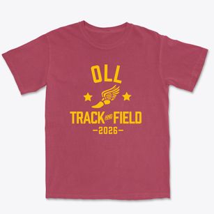 Our Lady Of Lourdes School Track and Field Premium Heavyweight T-shirt