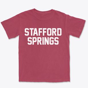 Stafford Springs Connecticut Classic Block Premium Heavyweight T-shirt
