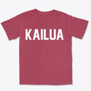 Kailua Hawaii Classic Block Premium Heavyweight T-shirt