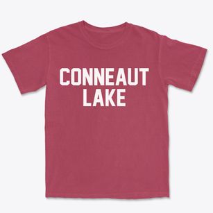 Conneaut Lake Pennsylvania Classic Block Premium Heavyweight T-shirt