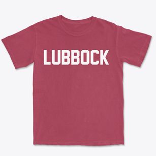 Lubbock Texas Classic Block Premium Heavyweight T-shirt