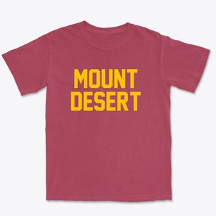 Mount Desert Maine Classic Block Premium Heavyweight T-shirt