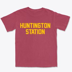 Huntington Station New York Classic Block Premium Heavyweight T-shirt