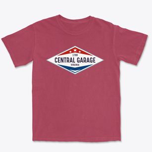 Central Garage Virginia Diamond Star Premium Heavyweight T-shirt