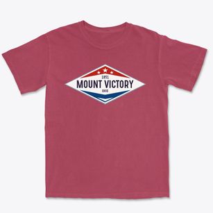 Mount Victory Ohio Diamond Star Premium Heavyweight T-shirt