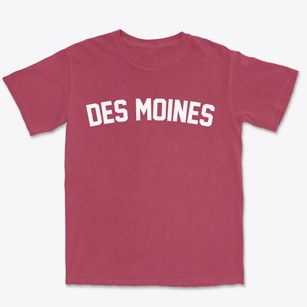 Des Moines Washington Classic Curve Premium Heavyweight T-shirt