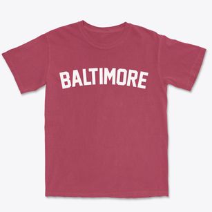 Baltimore Maryland Classic Curve Premium Heavyweight T-shirt