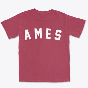 Ames Iowa Classic Curve Premium Heavyweight T-shirt