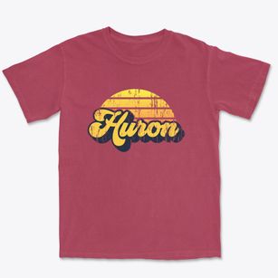 Huron Ohio Sublime Sunset Premium Heavyweight T-shirt