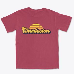 Charleston West Virginia Sublime Sunset Premium Heavyweight T-shirt