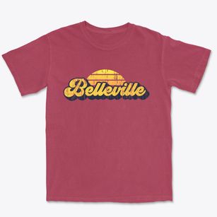 Belleville Michigan Sublime Sunset Premium Heavyweight T-shirt