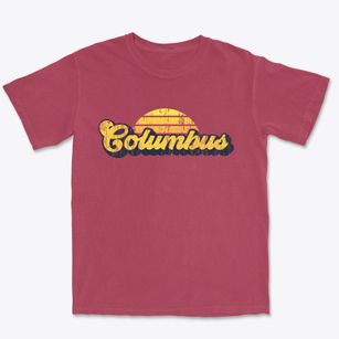 Columbus Texas Sublime Sunset Premium Heavyweight T-shirt
