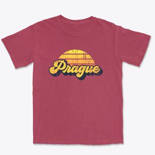 Prague Oklahoma Sublime Sunset Premium Heavyweight T-shirt