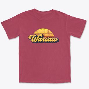 Warsaw Indiana Sublime Sunset Premium Heavyweight T-shirt