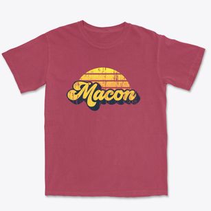 Macon North Carolina Sublime Sunset Premium Heavyweight T-shirt