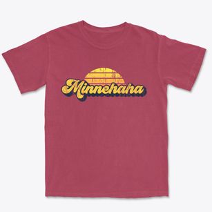 Minnehaha Washington Sublime Sunset Premium Heavyweight T-shirt