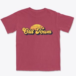 Old Town Maine Sublime Sunset Premium Heavyweight T-shirt
