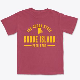  Rhode Island Motto Premium Heavyweight T-shirt