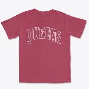 Queens New York Trendy Block Premium Heavyweight T-shirt