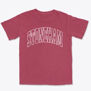 Stoneham Maine Trendy Block Premium Heavyweight T-shirt