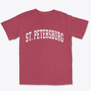 St. Petersburg Florida Varsity Premium Heavyweight T-shirt