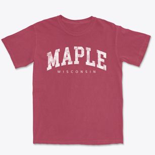 Maple Wisconsin Urban Vibe Premium Heavyweight T-shirt