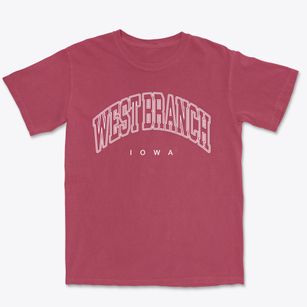 West Branch Iowa Inline Premium Heavyweight T-shirt