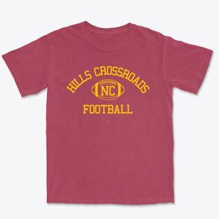 Hills Crossroads North Carolina Football Premium Heavyweight T-shirt