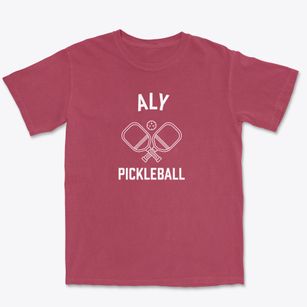 Aly Arkansas Pickleball Premium Heavyweight T-shirt
