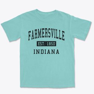 Farmersville Indiana Classic Established Premium Heavyweight T-shirt