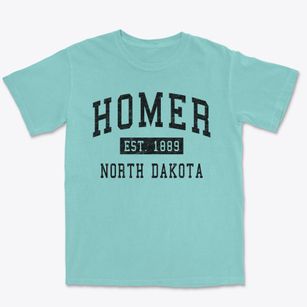 Homer North Dakota Classic Established Premium Heavyweight T-shirt