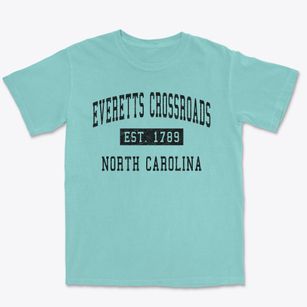 Everetts Crossroads North Carolina Classic Established Premium Heavyweight T-shirt