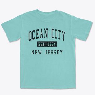 Ocean City New Jersey Classic Established Premium Heavyweight T-shirt