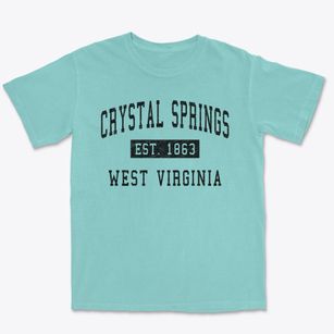 Crystal Springs West Virginia Classic Established Premium Heavyweight T-shirt