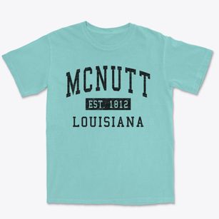 Mcnutt Louisiana Classic Established Premium Heavyweight T-shirt