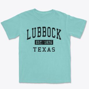 Lubbock Texas Classic Established Premium Heavyweight T-shirt